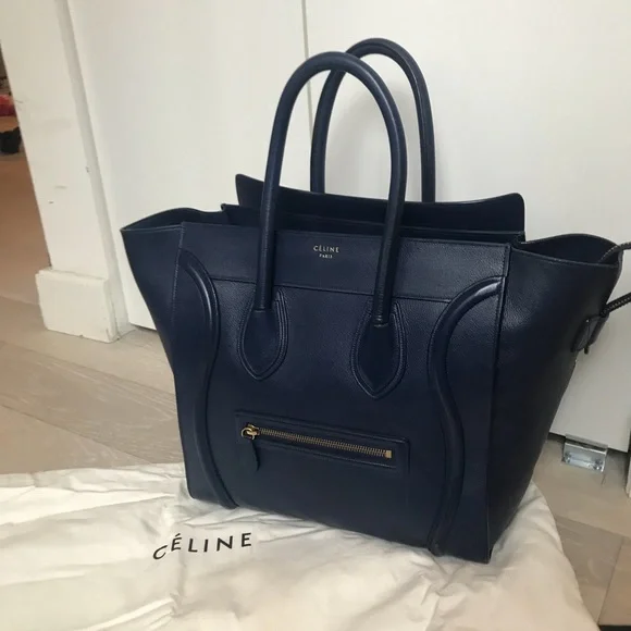Celine Large Navy Tote - Picture 2 of 5